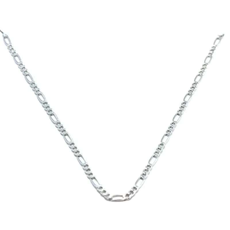 Silberne Kette Figaro 60cm